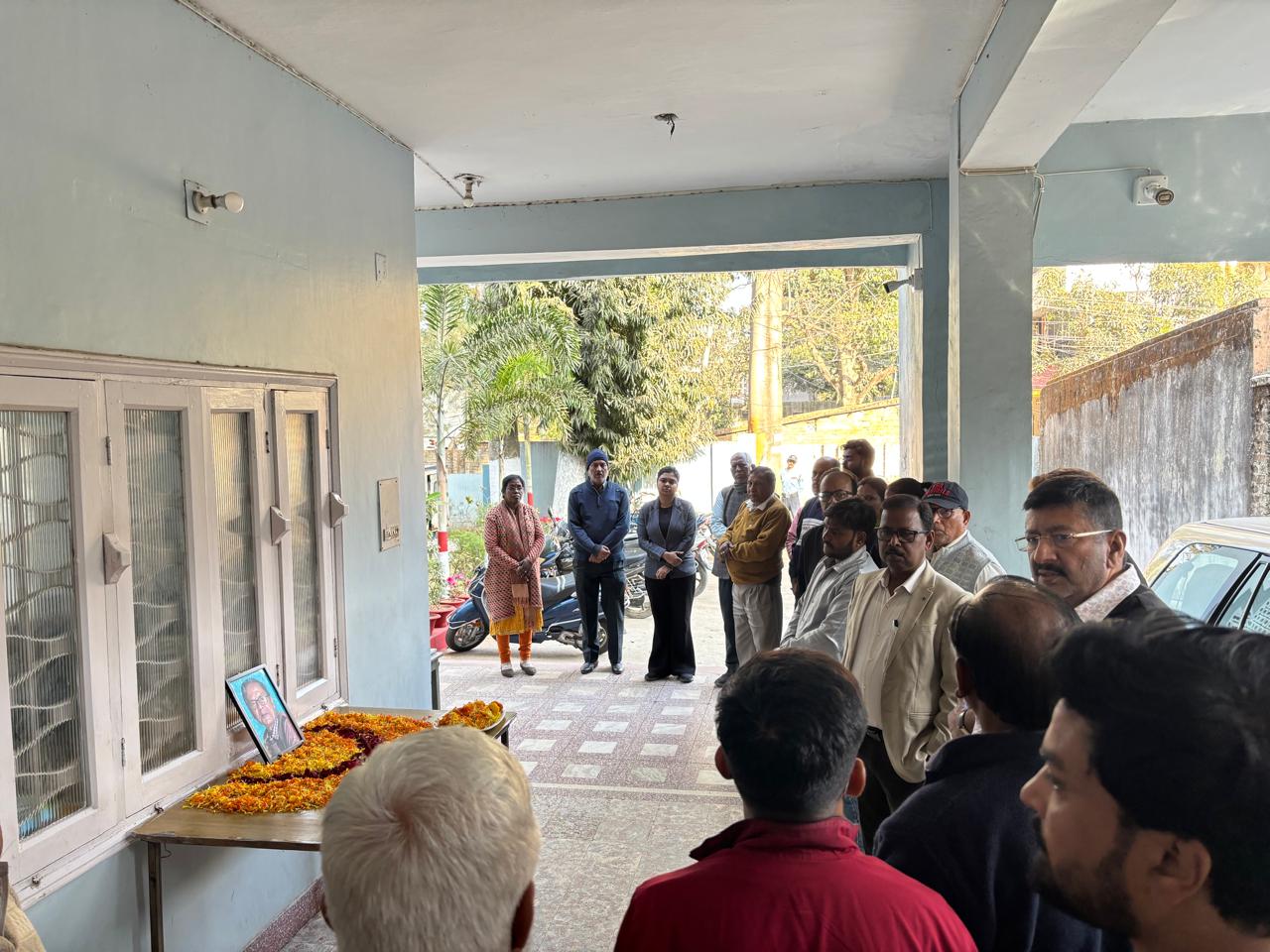 वन निगम के पूर्व कर्मचारी स्वर्गीय श्री सत्यनारायण मंडल जी के निधन पर शोक सभा का आयोजन